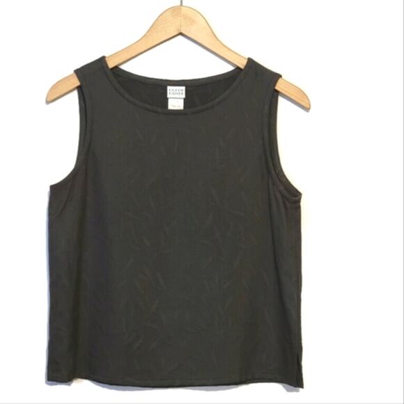 EILEEN FISHER  Scoop Neck Sleeveless Rayon Gray Top Size S - Picture 1 of 10